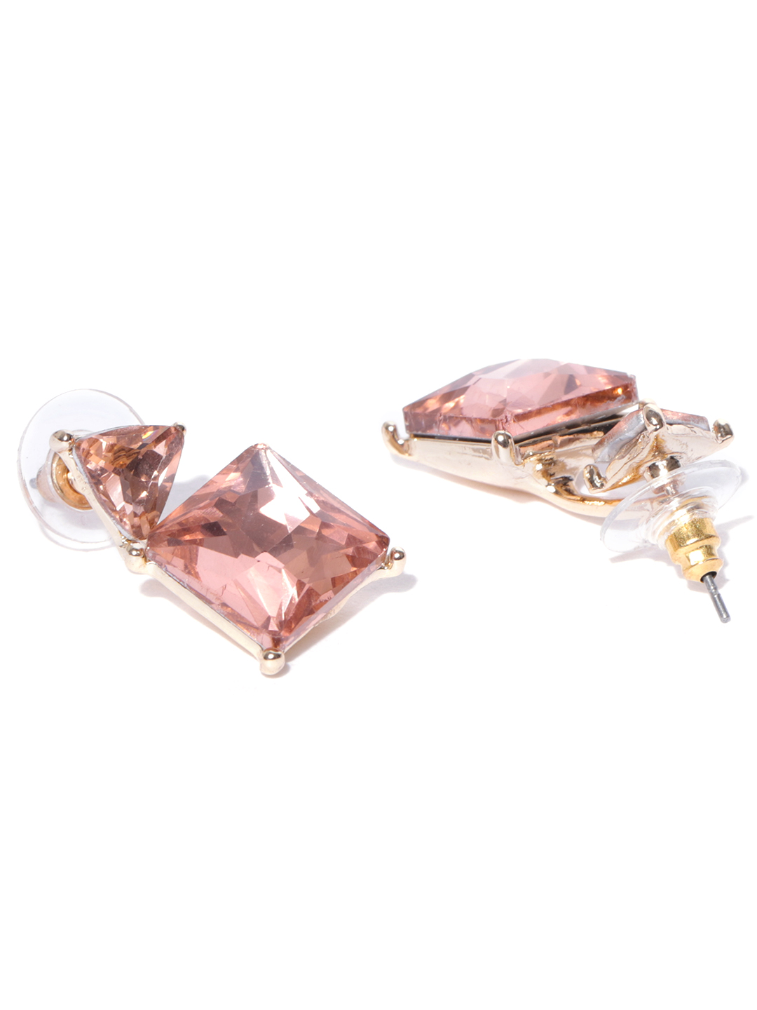 YouBella Jewellery Earings for women Crystal Earrings for Girls and Women (Peach)